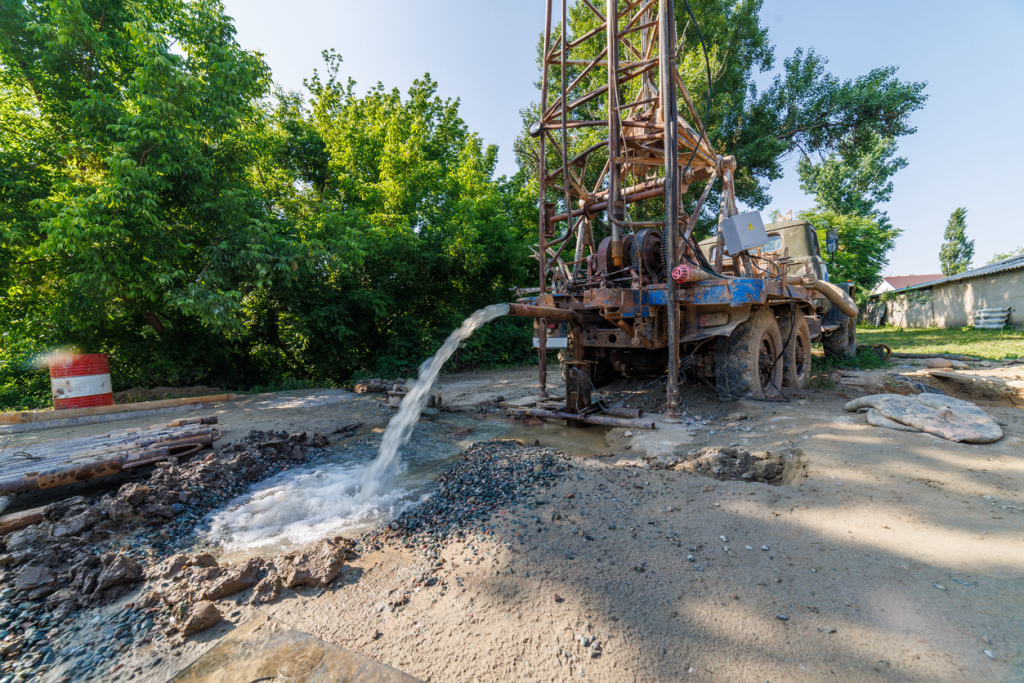 Image depicting a water well system installation.